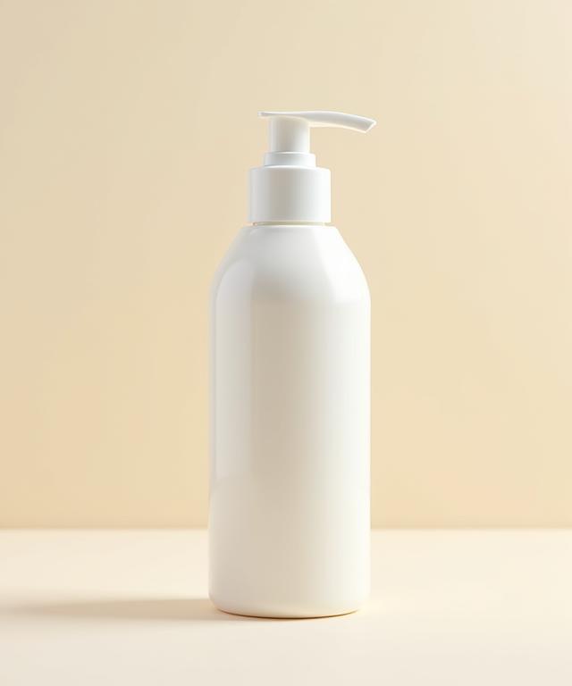 A minimalist bottle of oatmeal milk and honey lotion.